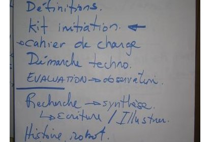 Idées de tâches